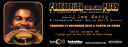 Fonkadelica Radio Show Party 21 novembre 2014