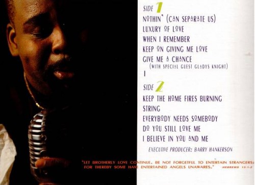 David Peaston Mixed Emotions Inner Sleeve