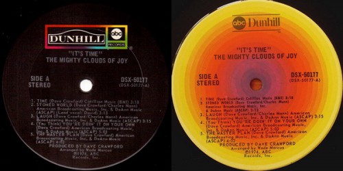 Mighty Clouds Of Joy Its Time Label