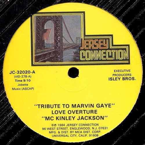 Mc Kinley Jackson Tribute To Marvin Gaye Love Overture Jersey Connection JC 32020
