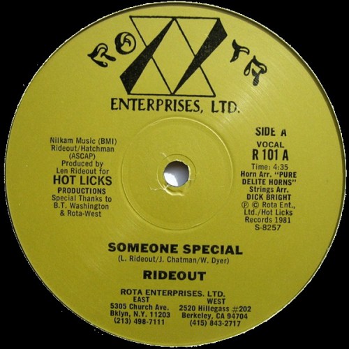 Len Rideout – Someone Special ROTA 101