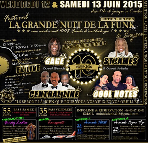 GRANDE NUIT DE LA FUNK LYON 12 13 juin 2015