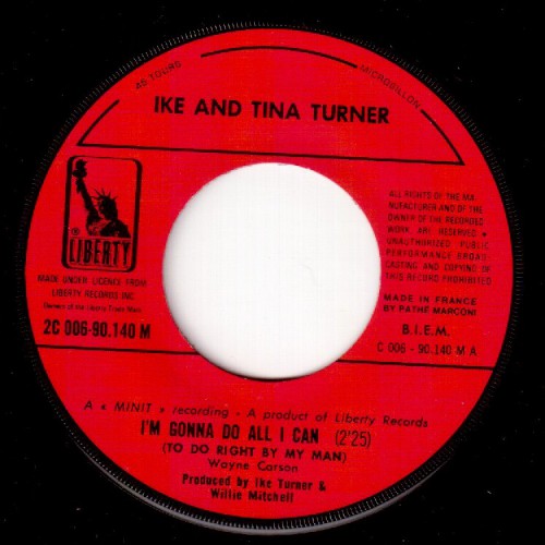 Ike Tina Turner Liberty 006 90140 label