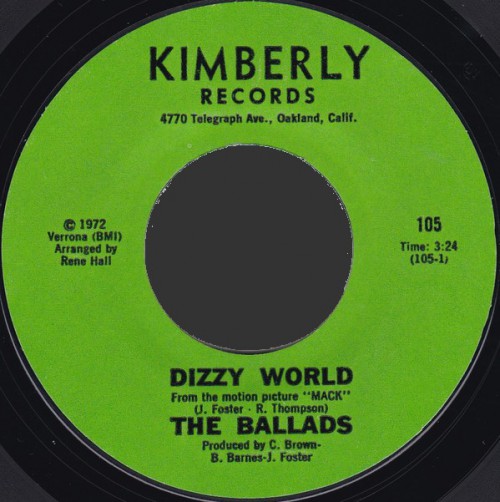 Ballads Dizzy World Kimberly 105A